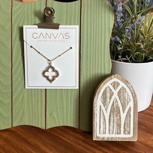 Beautiful Gold and Silver Small Pendant Necklace